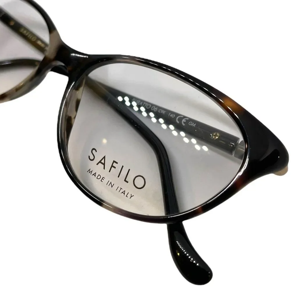 Safilo Burrato 06 Color C9K Havana White Women Eyeglass Frame 53 x 16 140